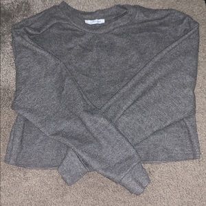 Zara cropped grey sweater